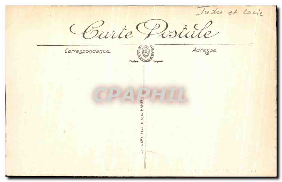 CPA Montresor Le Chateau Et Les Vielles Tours Les Bords De L Indre  — Rückseite