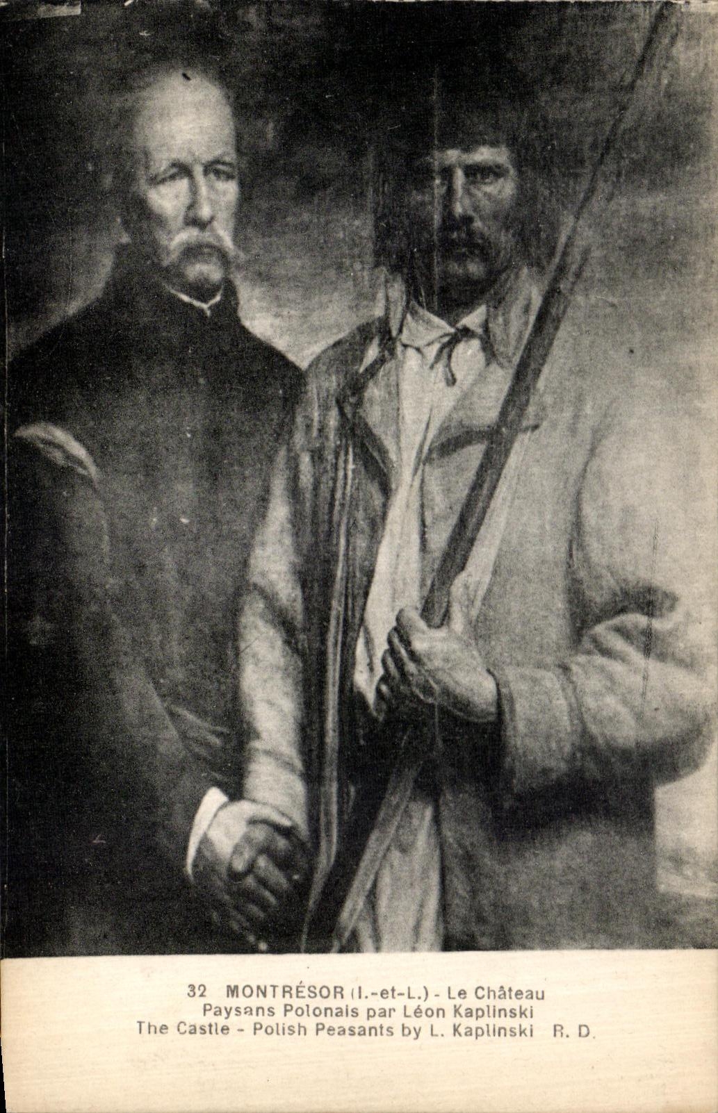CPA Montresor Le Chateau Paysans Polonais Par Leon Kaplinski Pologne 
