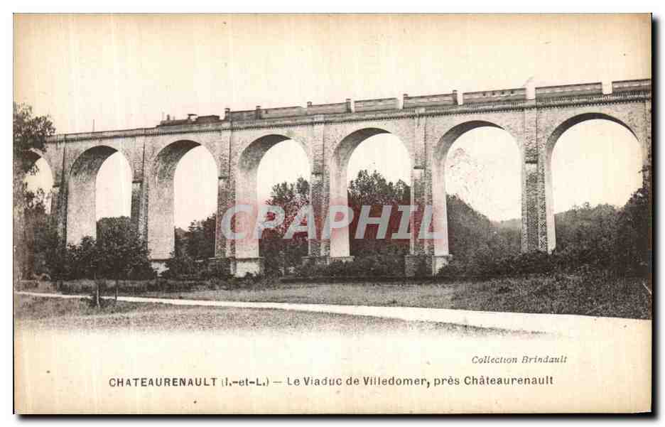 CPA Chateaurenault Le Viaduc de Villedomer Pres Chateaurenault Train