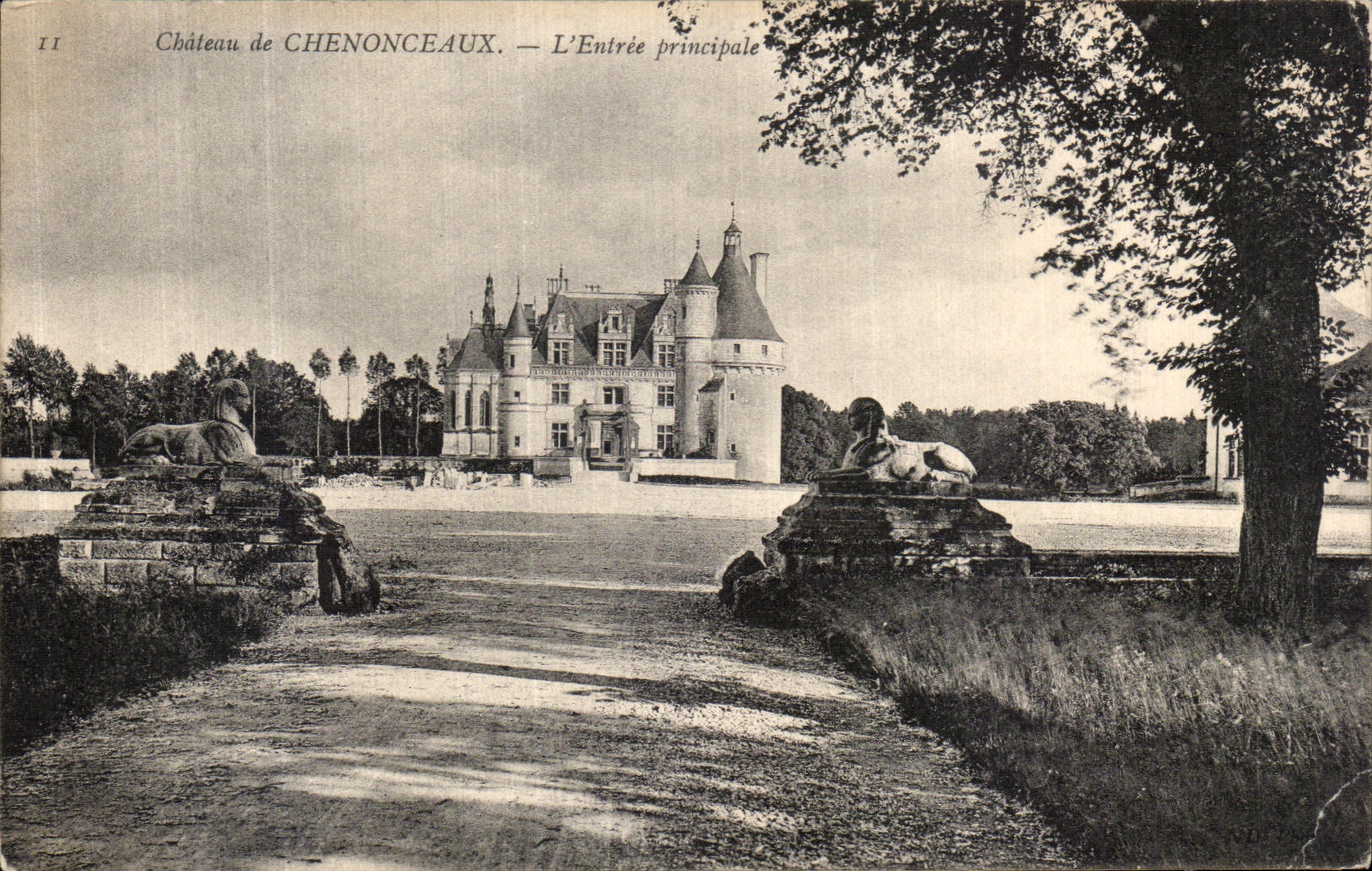 CPA Chateau de Chenonceaux L Entree Principale 