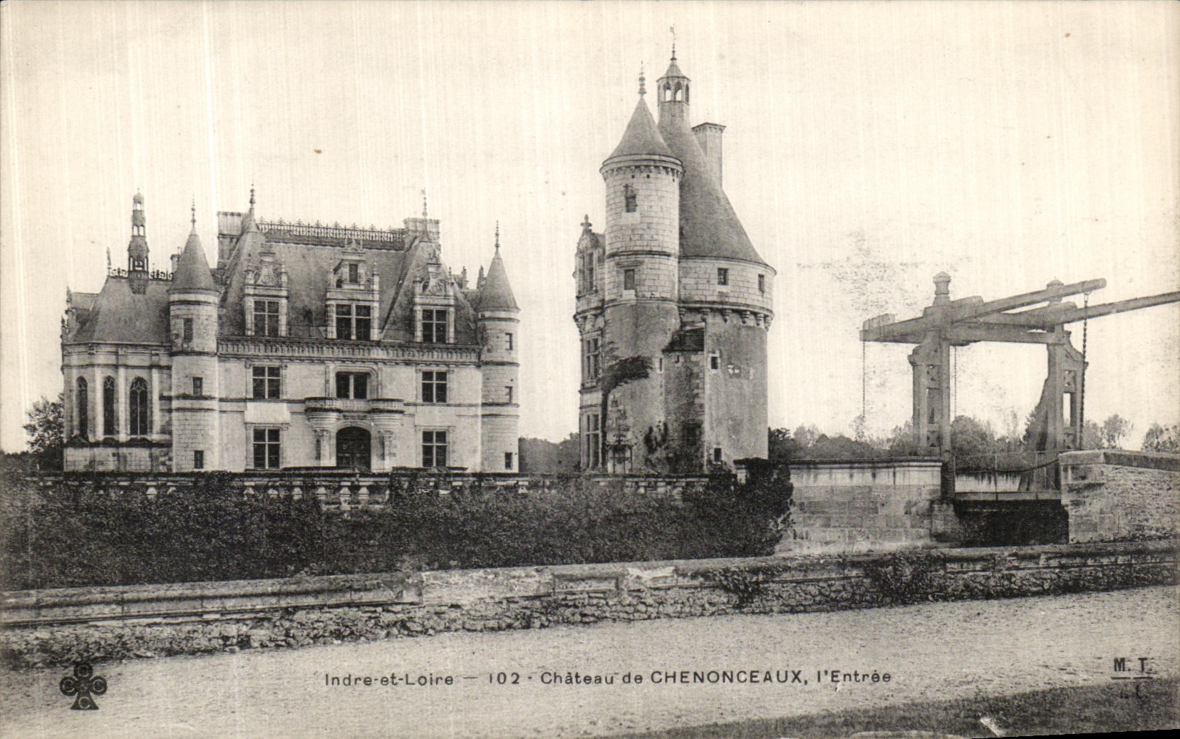 CPA Le Chateau de Chenonceaux L Entree