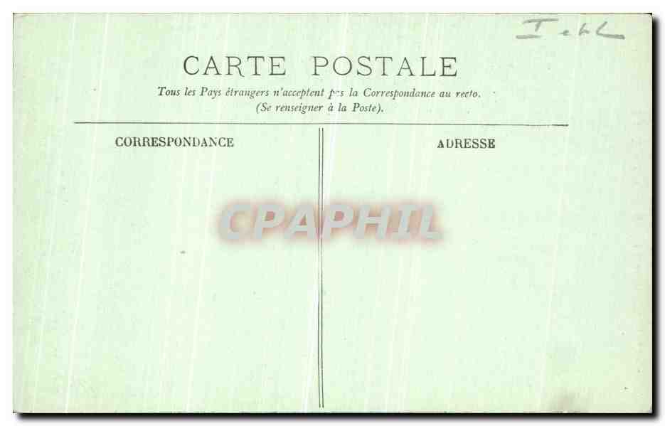 CPA Chenonceaux Le Chateau Cheminee de Francois 1er — Rückseite
