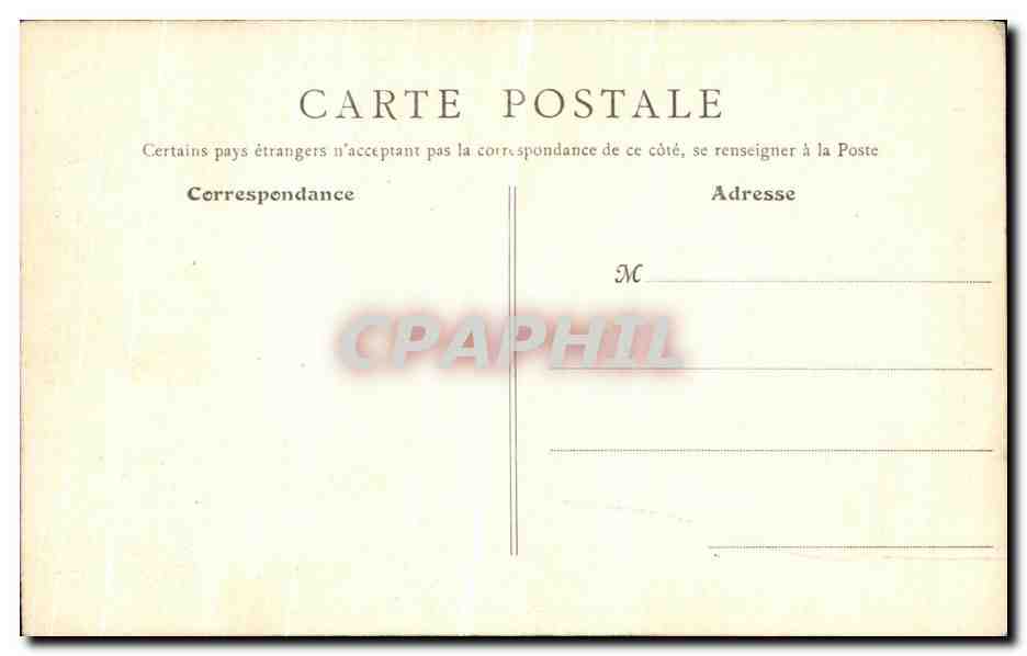 CPA Chateau De Chenonceaux Entree du Parc  — Rückseite
