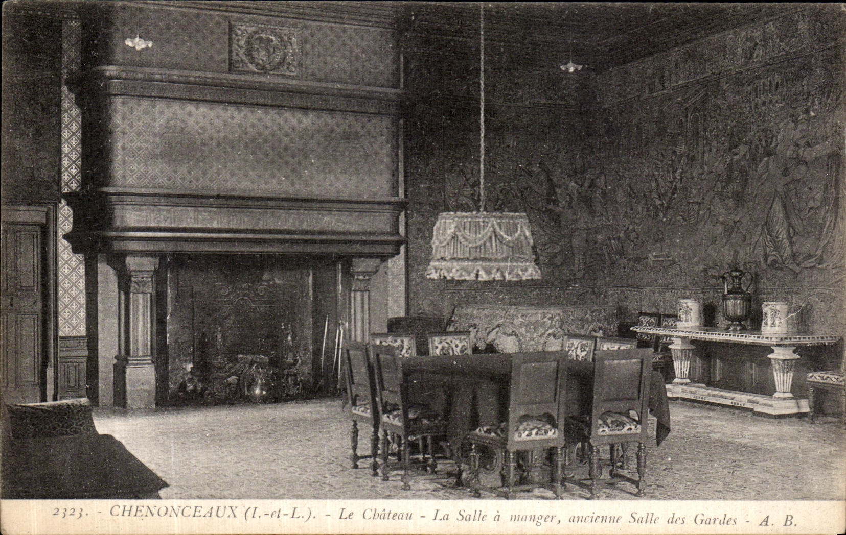 CPA Chenonceaux Le Chateau La Salle a Manger ancienne Salle des Garles 
