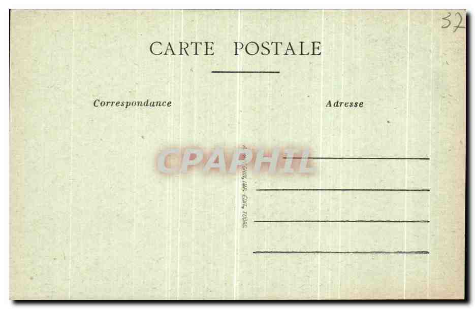 CPA Chenonceaux Le Chateau Salle et Cheminee Francois 1er — Rückseite