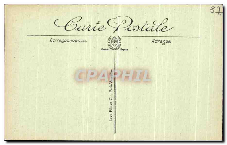 CPA Chenonceaux Le Chateau Cheminee de Francois 1er — Rückseite