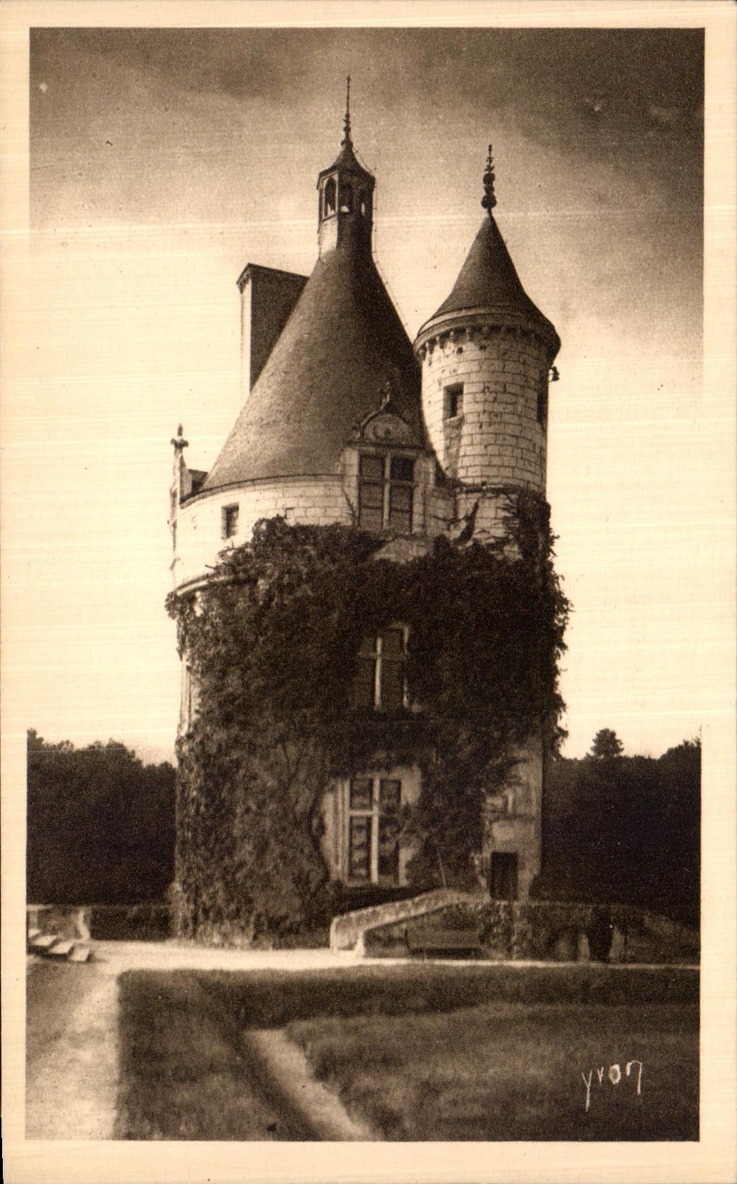 CPA Chenonceaux Le Chateau Tour Des Margues 