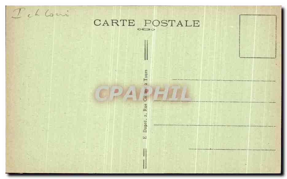 CPA Chenonceaux Le Chateau L Aile Thomas Bohier  — Rückseite