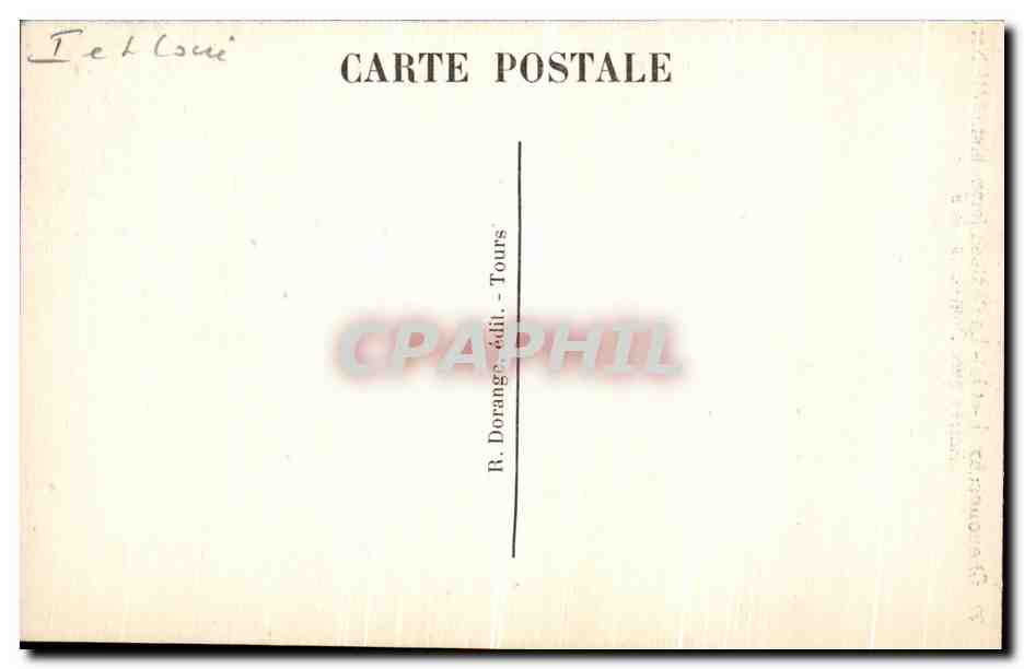 CPA Chenonceaux Le Chateau Cote Nord L Entree avec Pont Levis — Rückseite