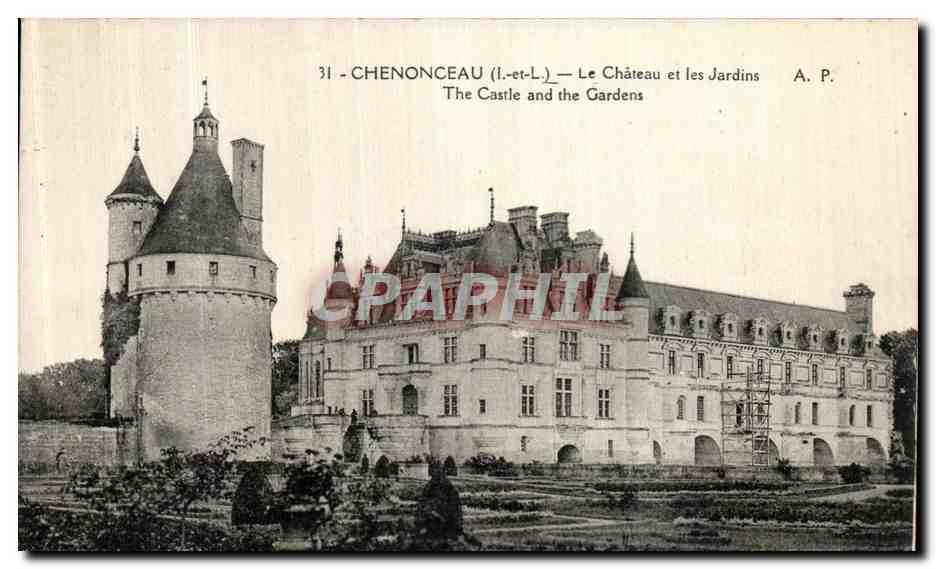 CPA Chenonceaux Le Chateau et les Jardins 