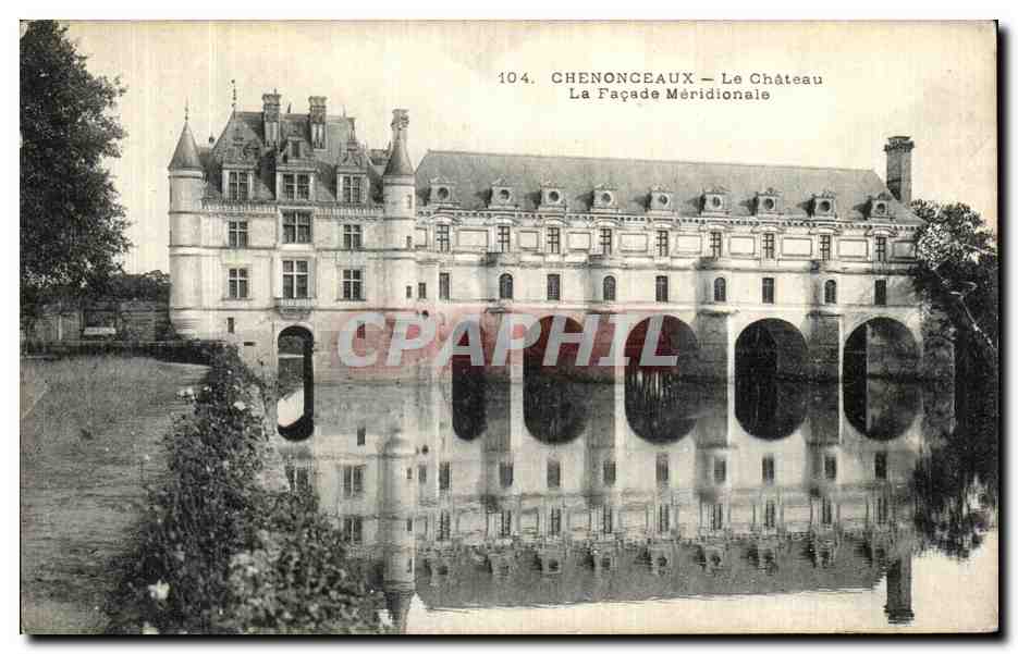 CPA Chenonceaux Le Chateau La Facade Meridionale 