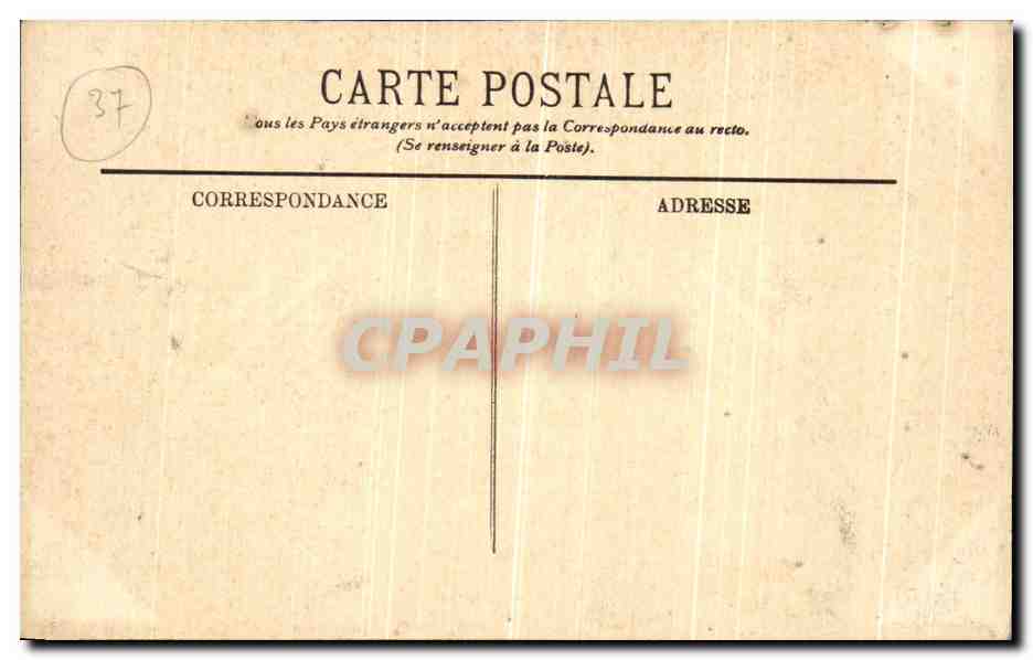 CPA Langeais Le Chateux Facade Interieure  — Rückseite