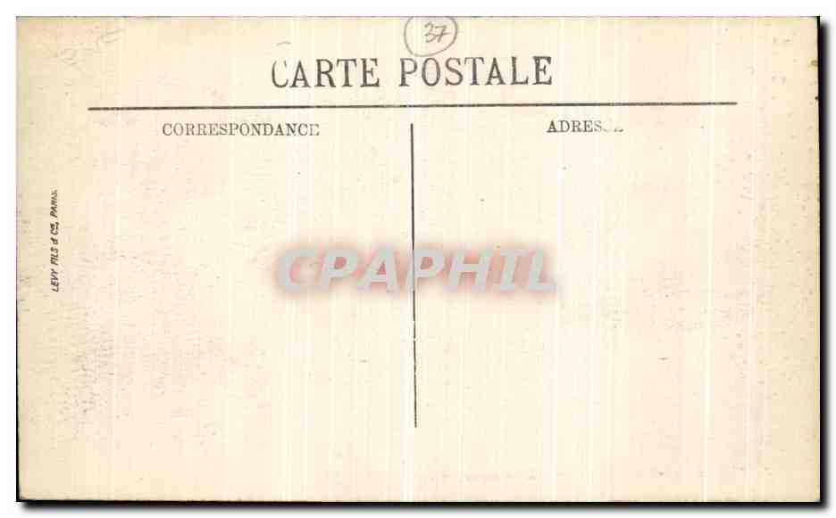 CPA Azay Le Rideau Le Chateau Le Parc et l Etang  — Rückseite