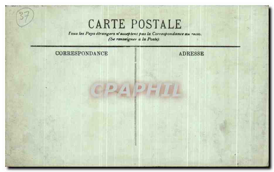 CPA Azay Le Rideau La Porte de la Chapelle  — Rückseite