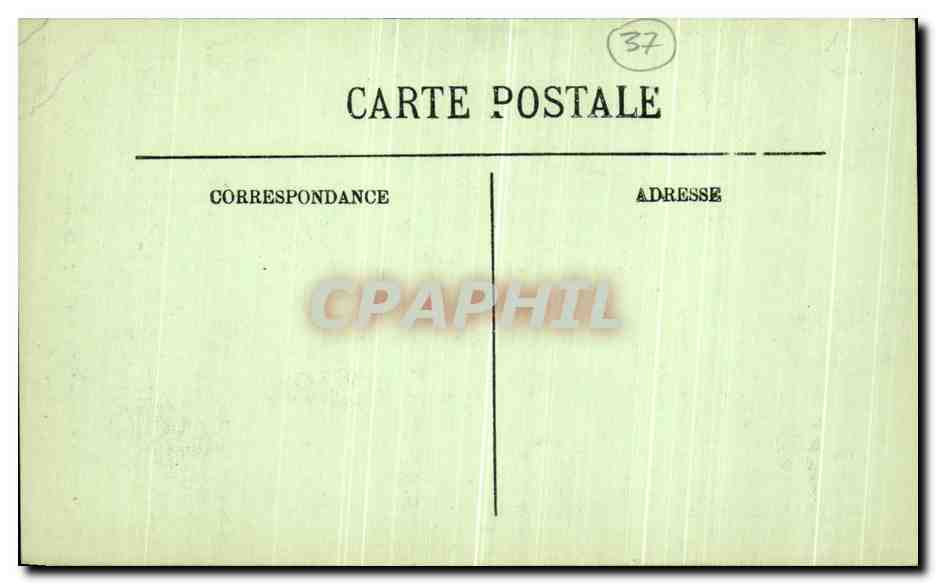 CPA Azay Le Rideau Le Chateau National Monument Historique  — Rückseite