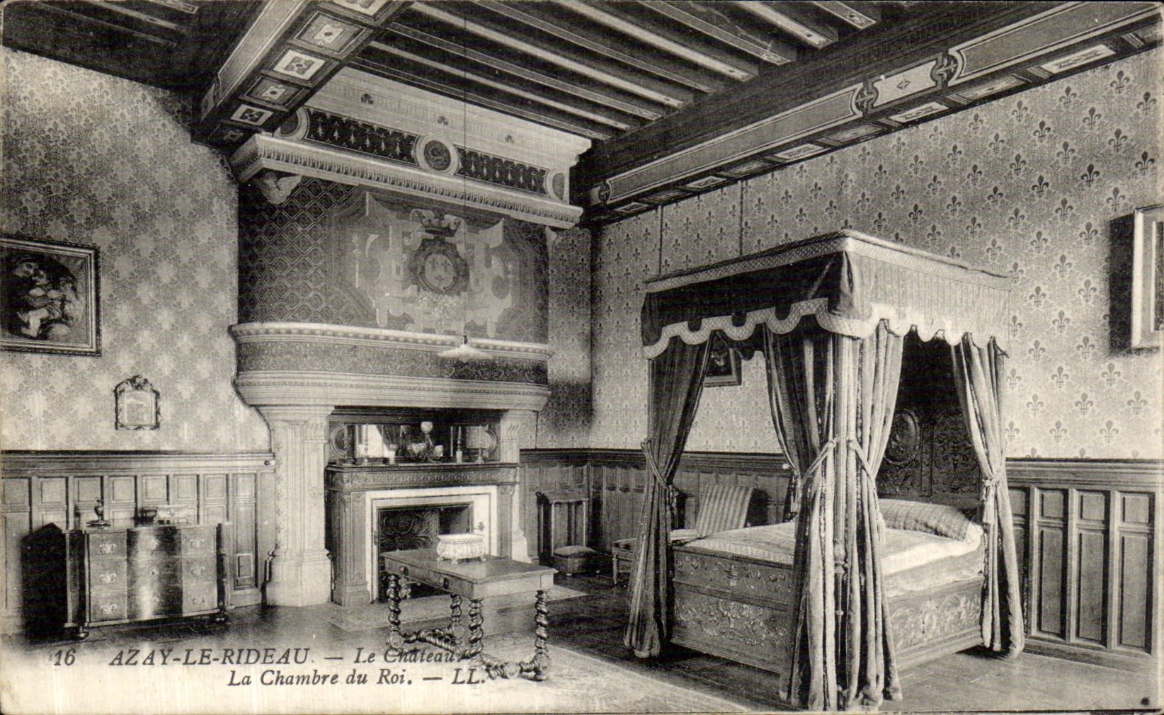 CPA Azay Le Rideau Le Chateau La Chambre du roi 