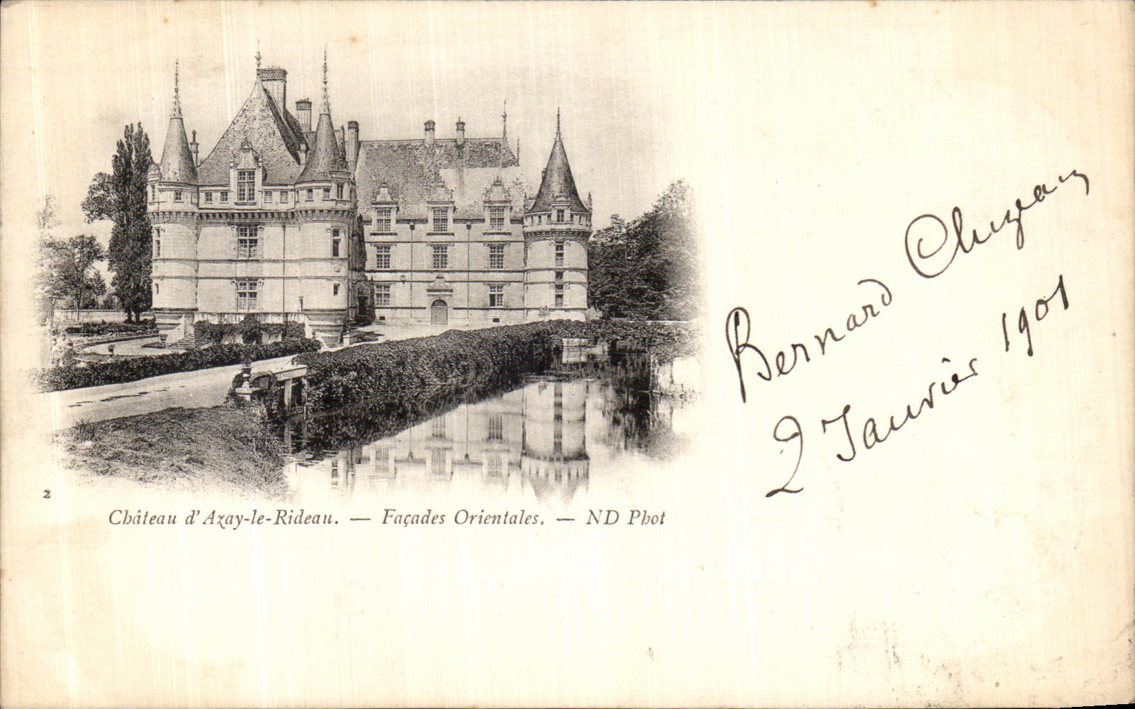 CPA Chateau d Azay Le Rideau Facades Orientales 