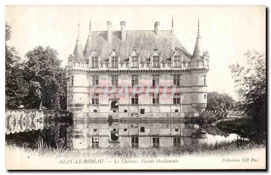 CPA Azay Le Rideau Le Chateau Facade Occidentale