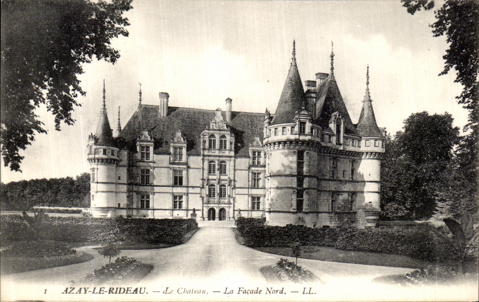 CPA Azay Le Rideau Le Chateau La Facade Nord 