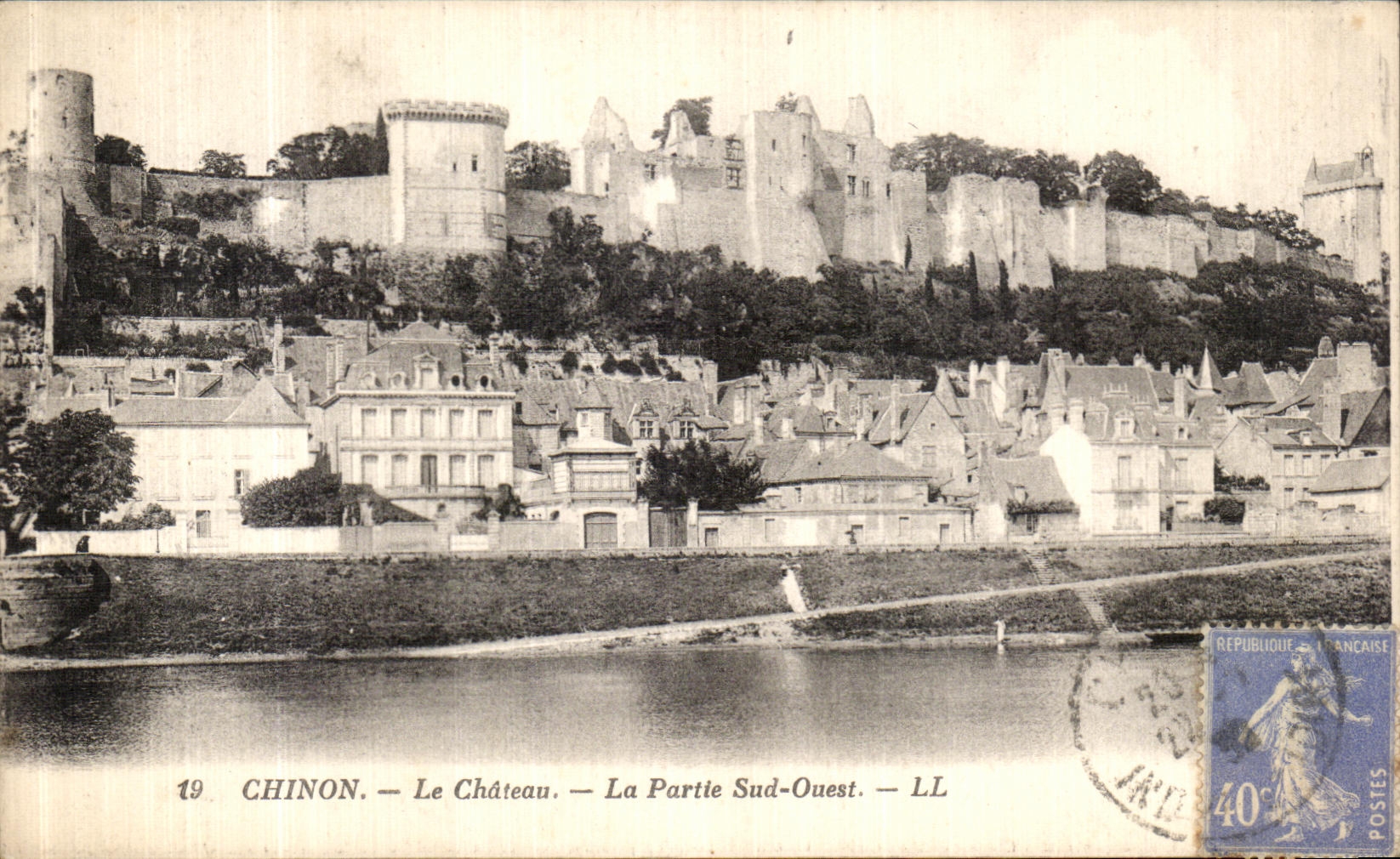 CPA Chinon Le Chateau Le Parte Sud Ouest 