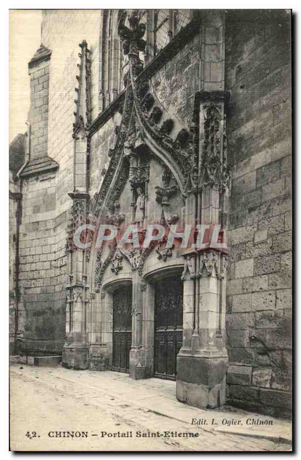 CPA Chinon Portail Saint Etienne 