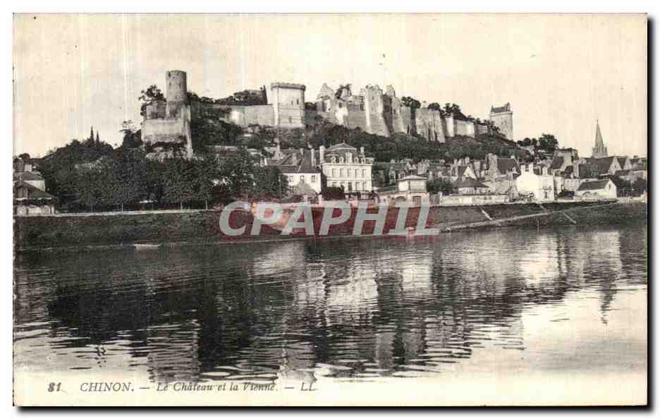 CPA Chinon Le Chateau et la Vienne