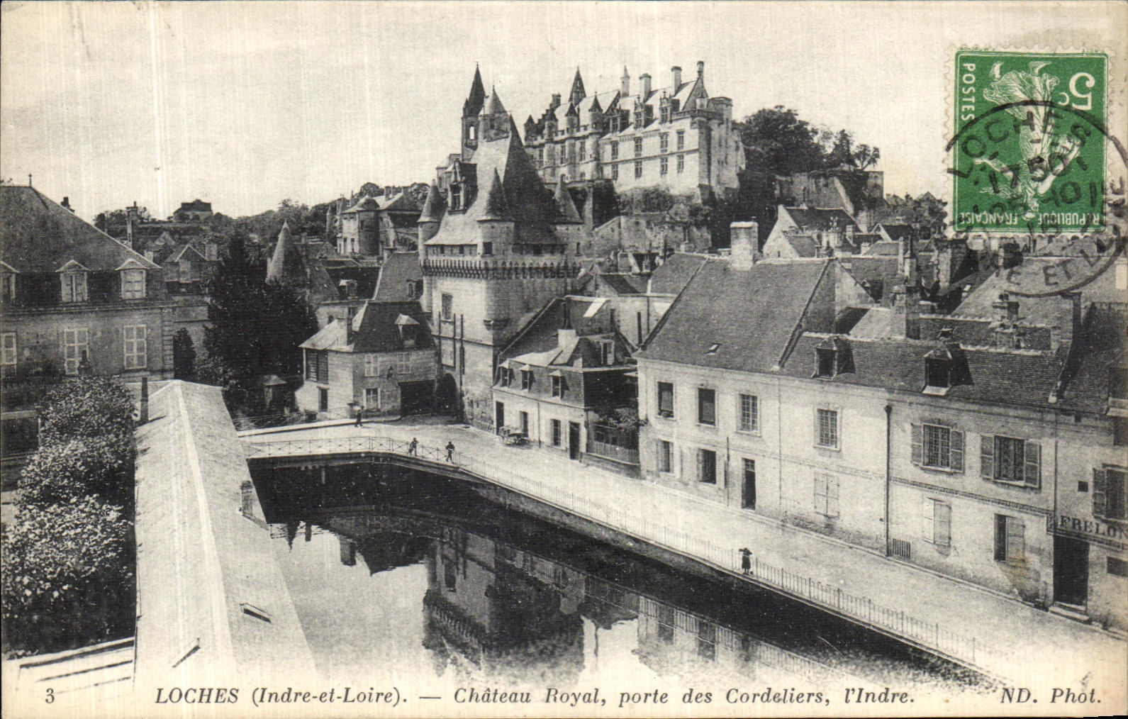 CPA Loches Le Chateau Royal Porte des Cordeliers I Indre 