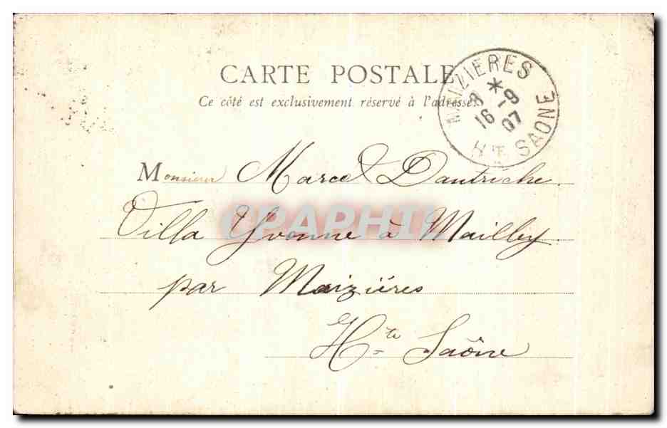 L'ancien château à Creil — d'après une gravure de 1770 — Librairie Lamécours, à Creil — Rückseite