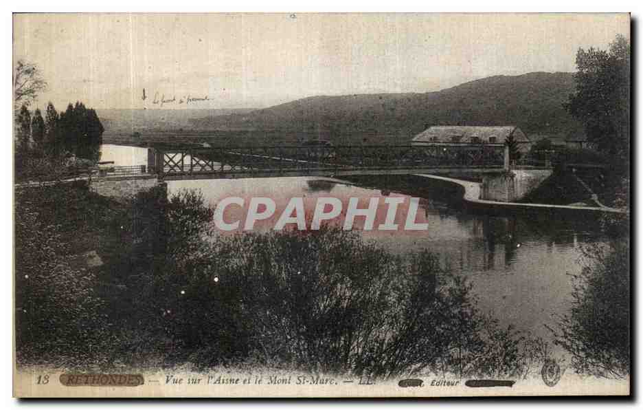 CPA Rethondes Vue Sur l Aisne Mont St Marc