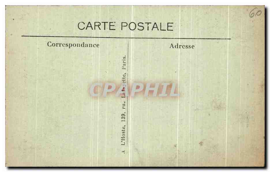 Ermenonville (Oise) — Der Park — Chinesischer Pavillon — Hotel du Château, L'H. Paris — Rückseite