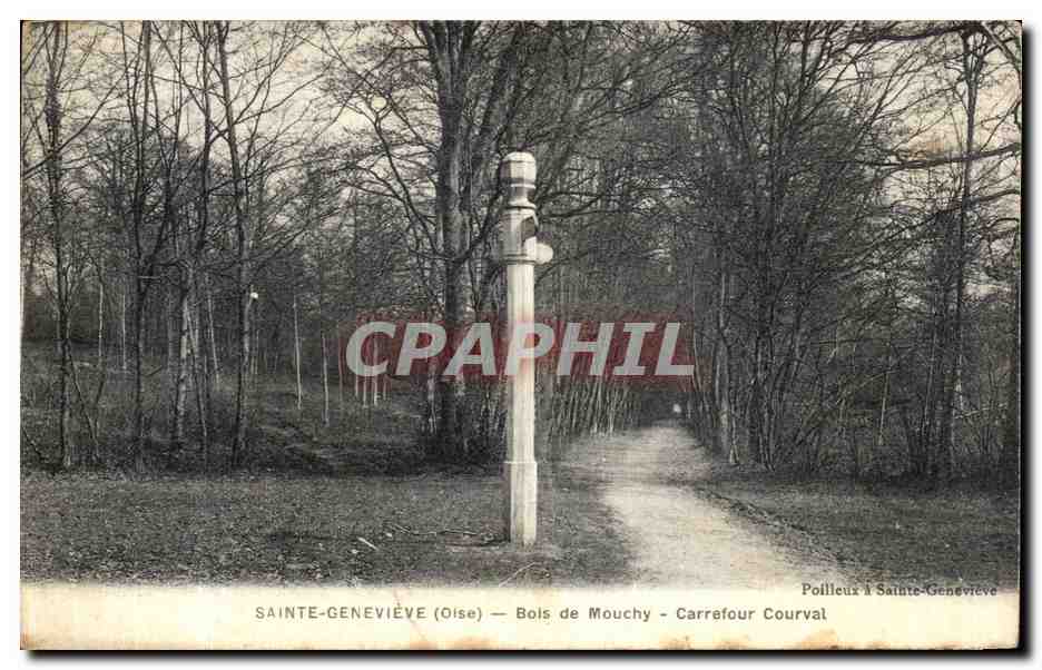 Sainte-Geneviève (Oise) — Bois de Mouchy - Carrefour Courval — Pollilleux à Sainte-Geneviève