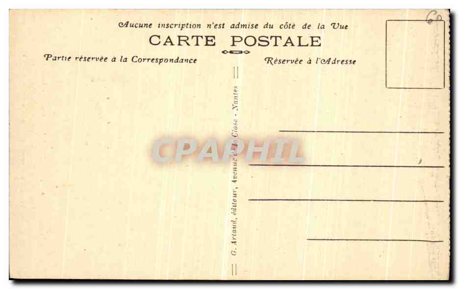 CPA Domfront Rue des Fosses Plissons Vieille Tour Domfront  — Rückseite