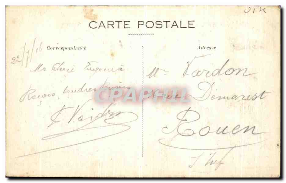 Crépy-en-Valois - Panorama — editor no identificado, n° de serie 36 — Reverso