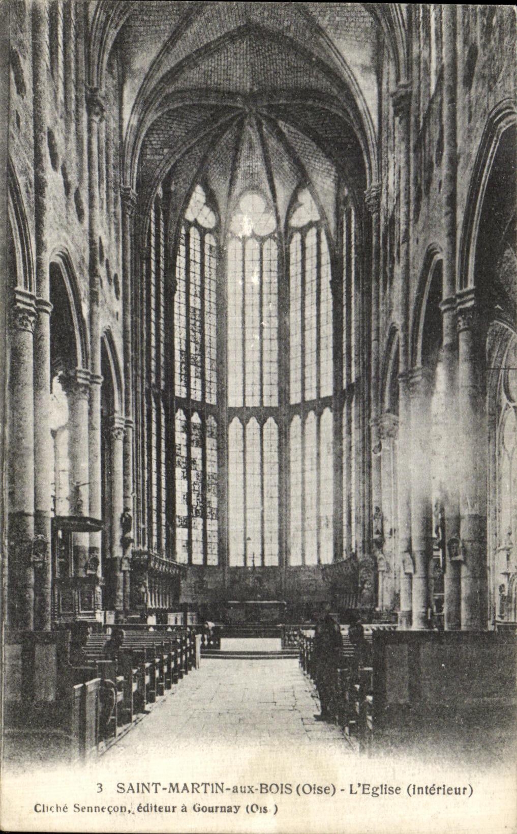 CPA Saint Martin Aux Bois L Eglise 