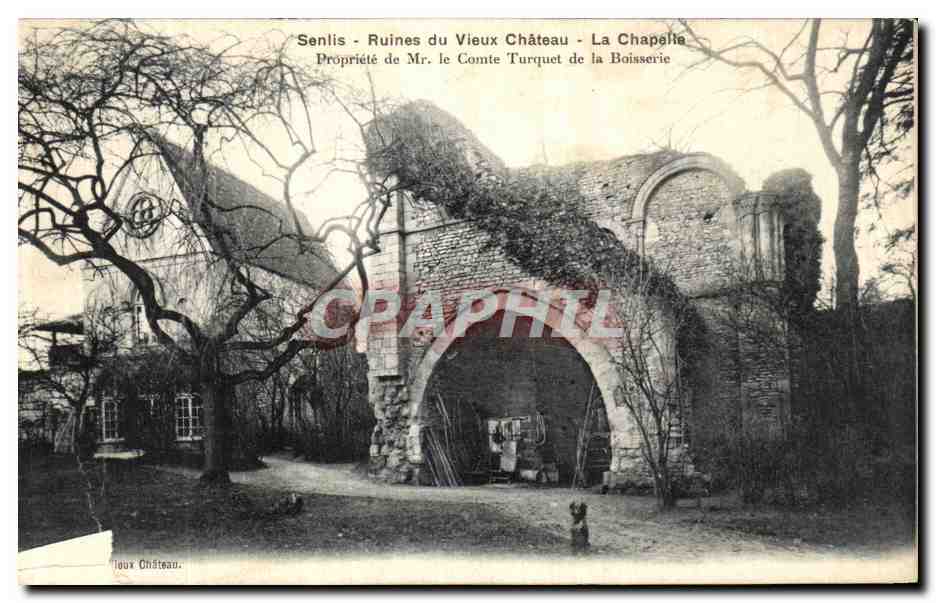 CPA Senlis Ruines du vieux Chateau La chapelle Mr le comte Turquet de la Boisserie