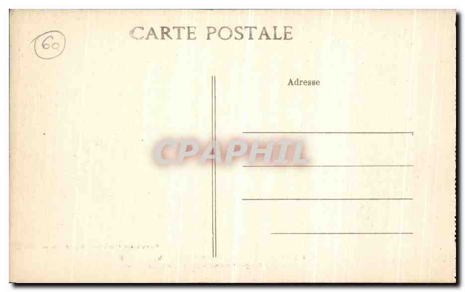 CPA Compiegne L Avenue du Bond Royal Vers la Foret — Verso