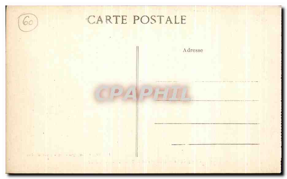 CPA Compiegne L Entree de la Tonnelle Dans le Parc — Verso