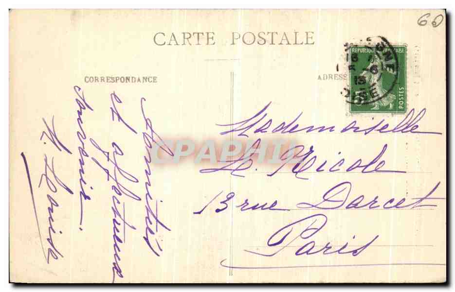 Compiegne - Fêtes de Jeanne d'Arc (8 et 15 Juin 1913) — Mlle Alice Dumars en costume de Jeanne d'Arc à cheval — Reverso