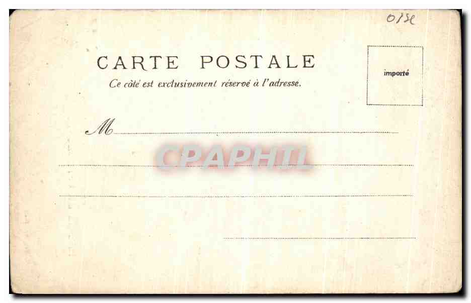 Chambre du Président — Palais de Compiègne — V.P. No. 1322 — Verso
