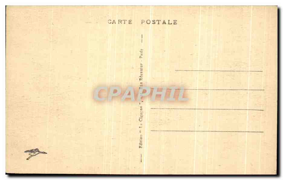 CPA Chateau de Compiegne Salle des Colonnes Les Voitures — Verso
