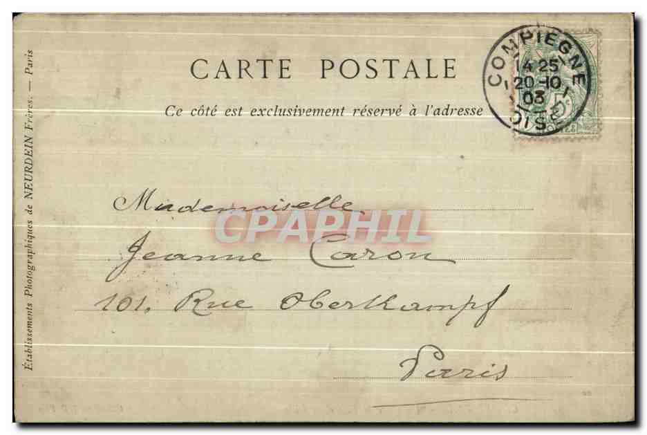 CPA Compiegne La Place de l Hotel de Ville — Reverso
