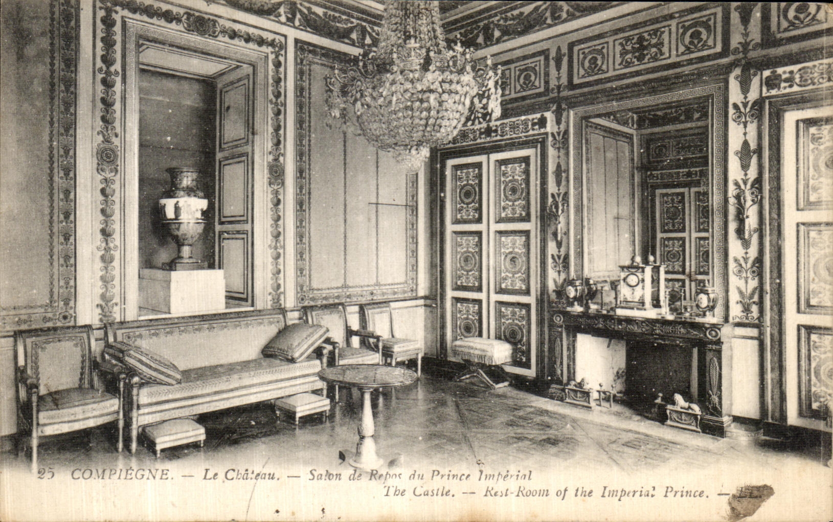 Compiègne — Le Château — Salon de Repos du Prince Impérial — éditeur anonyme, n° 25
