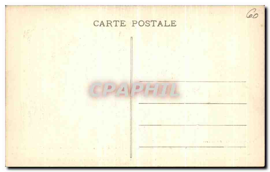 Forêt de Compiègne — Wagon de l'Armistice — Table et places des signataires de l'Armistice du 11 Novembre 1918 — Verso