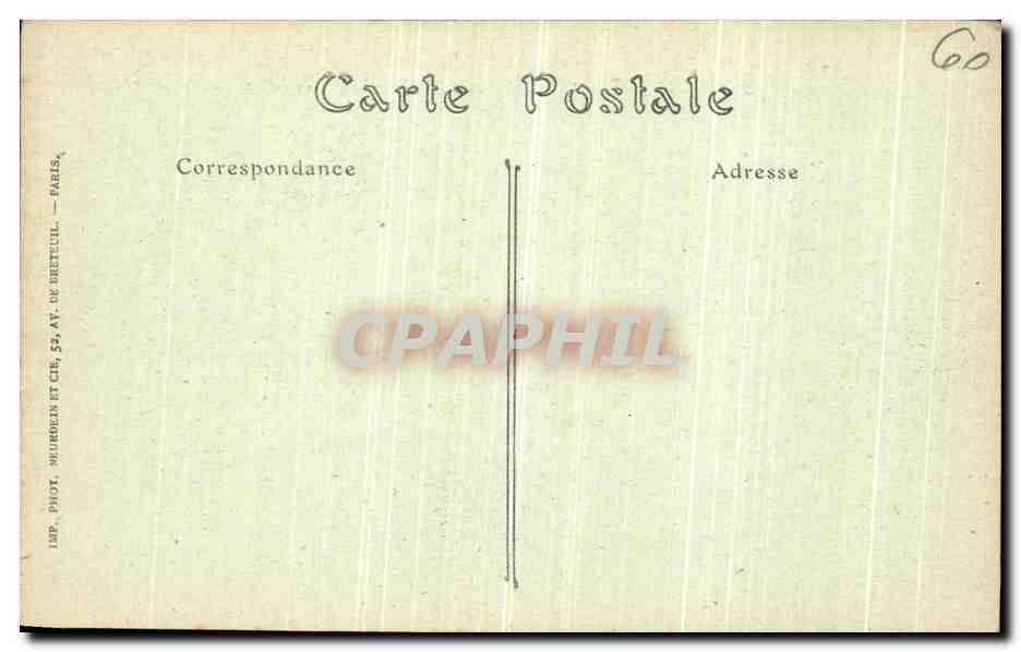 CPA Env De Compiegne Pavillon du Mont Saint Pierre — Rückseite