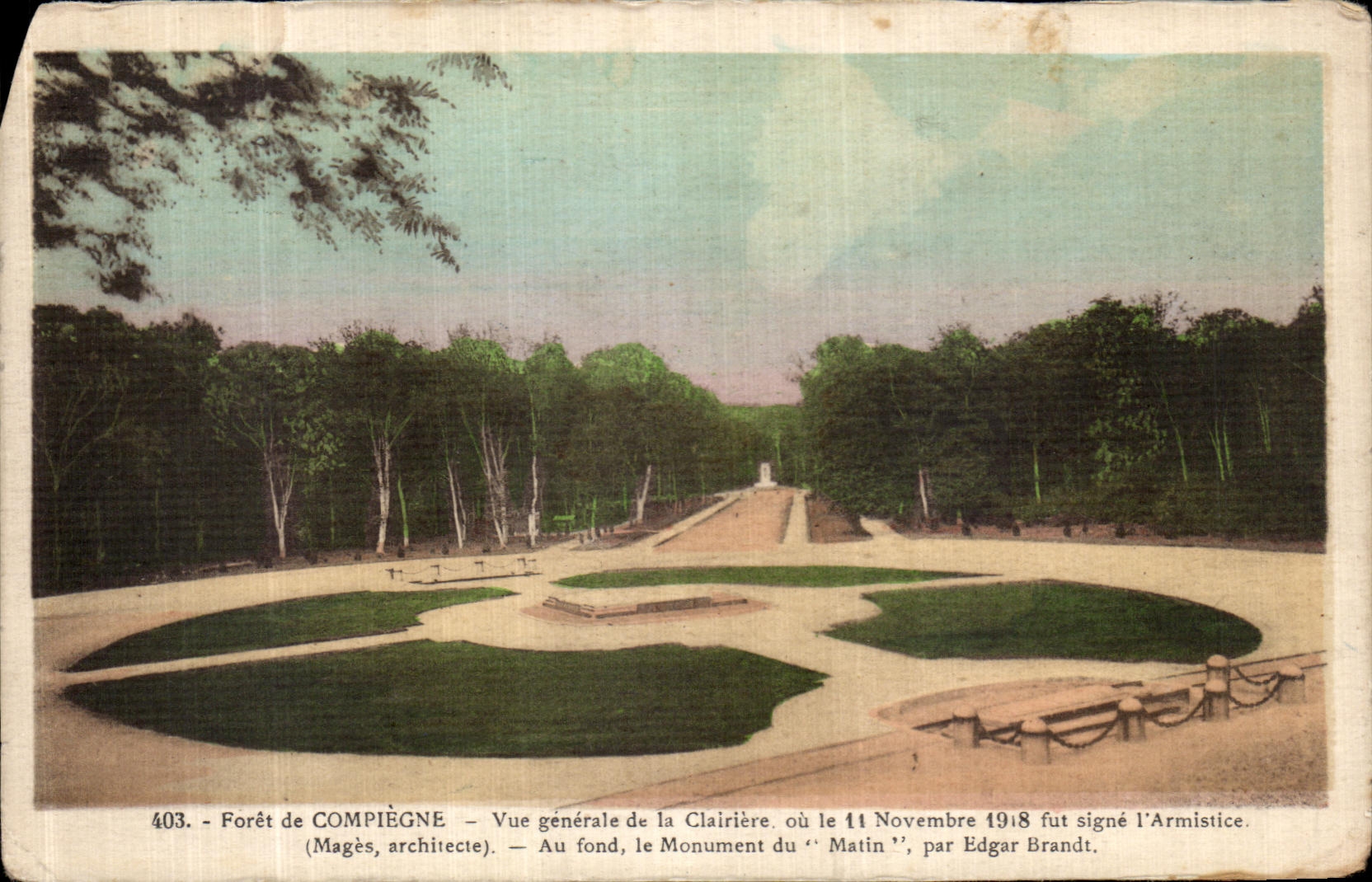 CPA Foret De Compiegne Vue generale de la Clairiere