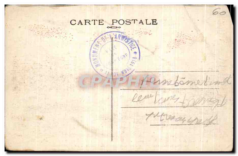 CPA Foret De Compiegne Vue generale de la Clairiere — Rückseite