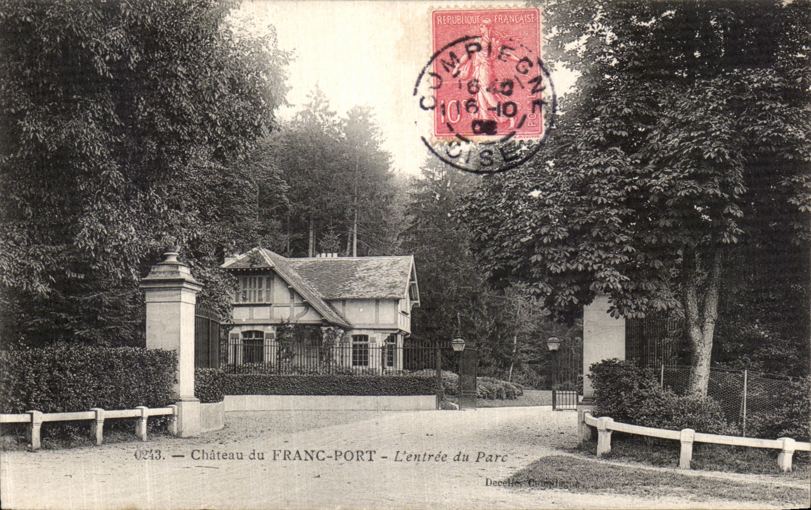 Château du FRANC-PORT — L'entrée du Parc — Decelles, Coupelle & Cie