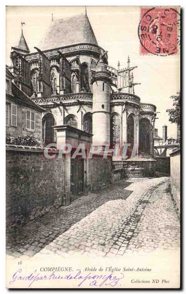 CPA Compiegne Abside de l Eglise Saint Antoine