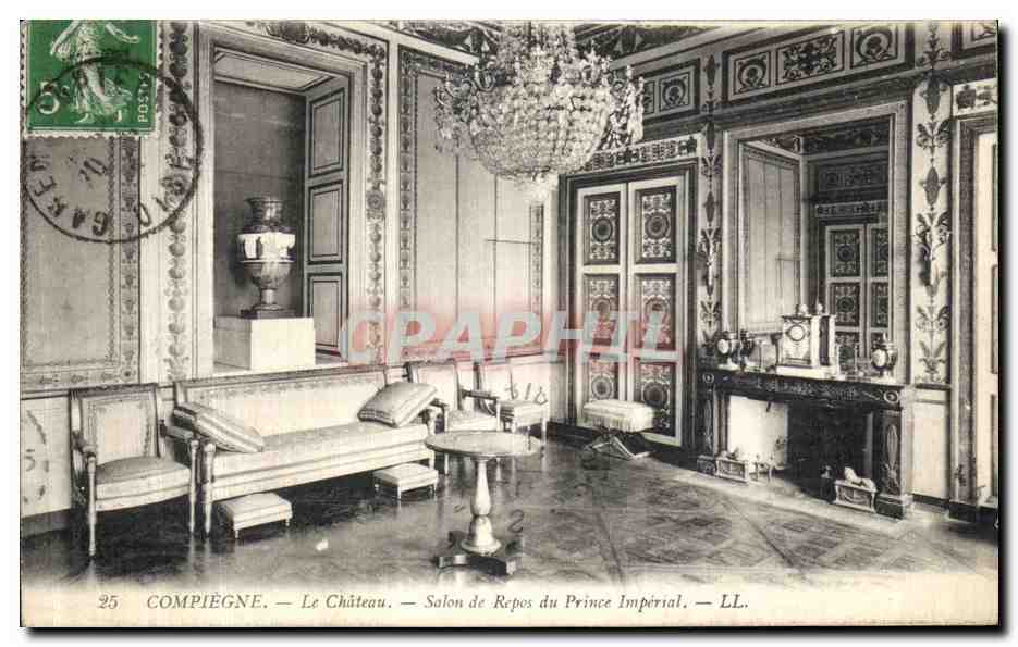 Compiègne — Le Château — Salon de Repos du Prince Impérial — LL.