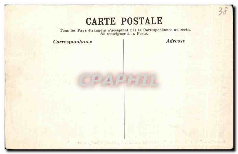 Grenoble — Palais de Justice. Partie principale de la façade, style français 1er — Eug. Robert, Grenoble — Rückseite